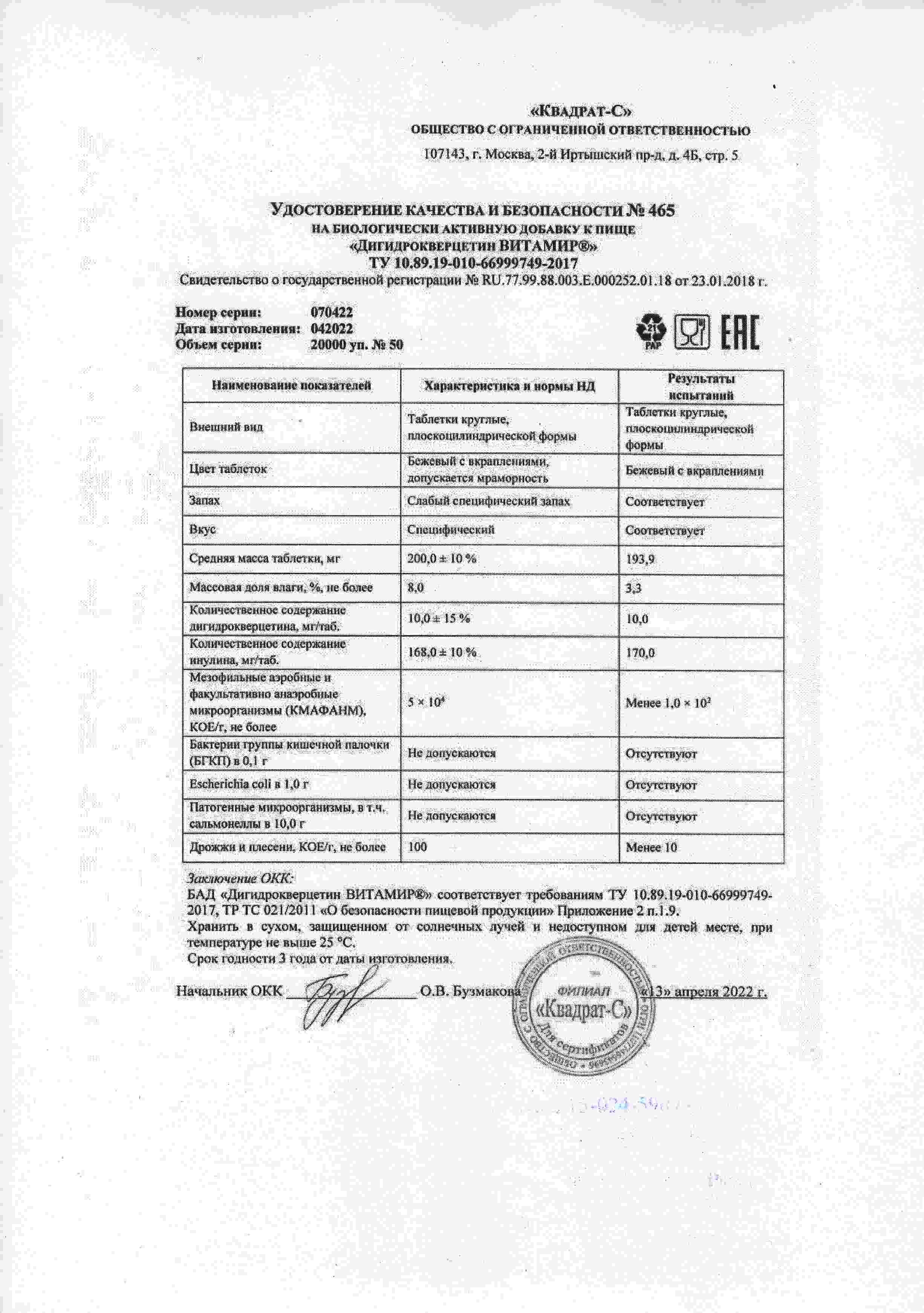 Паспорт №042022
